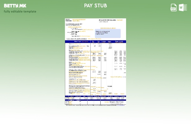 Шаблон за уплатница во модерен стил Франција (на француски јазик).